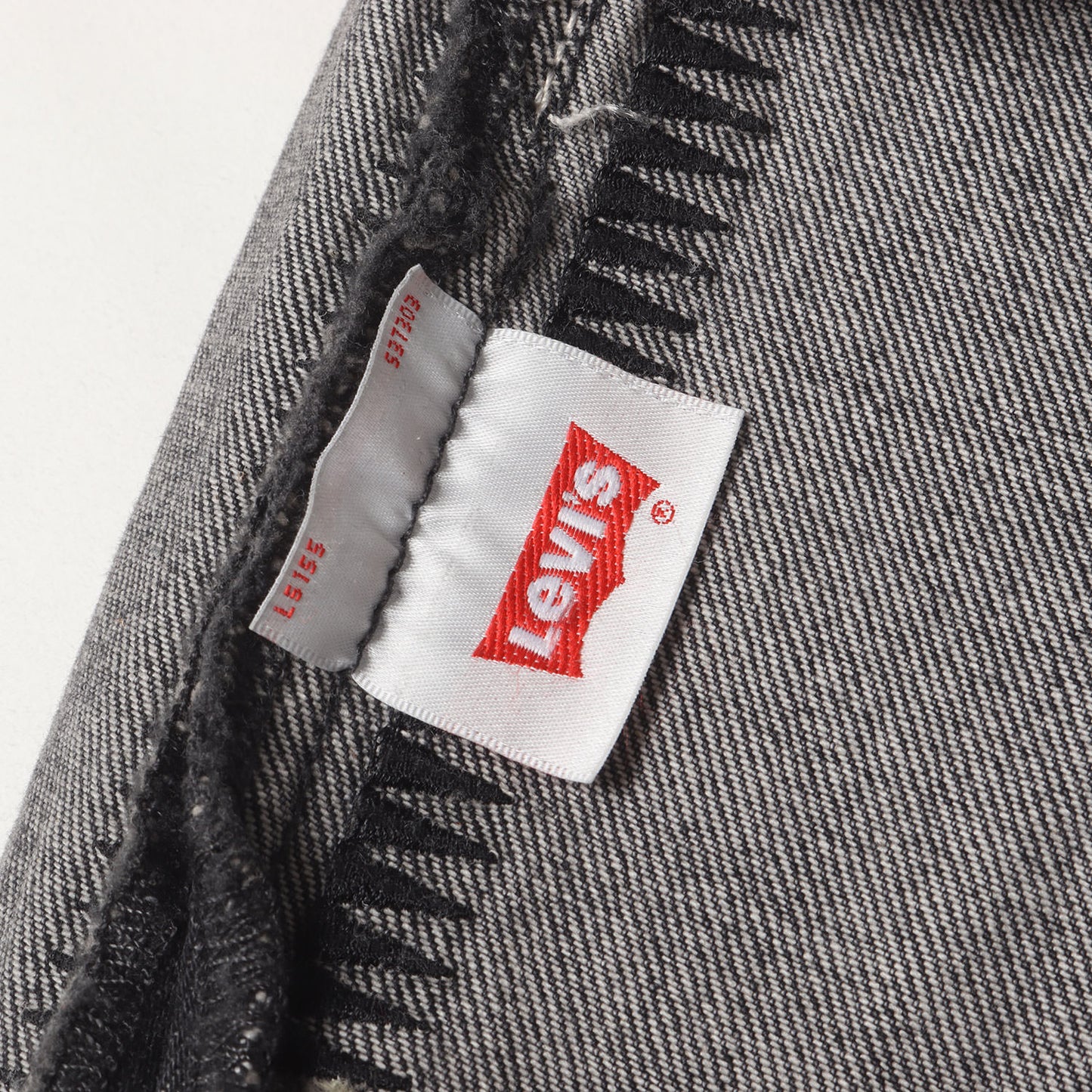 [35周年記念モデル] 25SS ×Levi’s トライアングル刺繍 501 Big E ブラック デニムパンツ