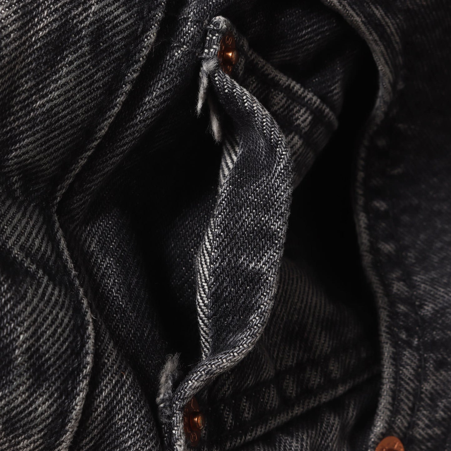 [35周年記念モデル] 25SS ×Levi’s トライアングル刺繍 501 Big E ブラック デニムパンツ
