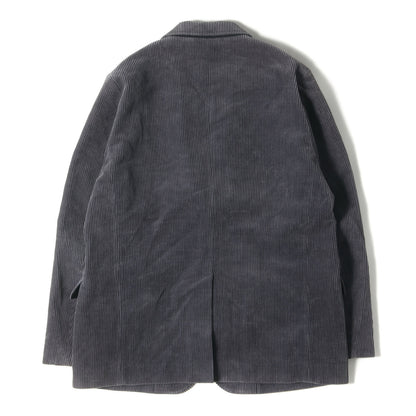 ウォッシュ加工 ノッチドラペル コーデュロイ 2B テーラードジャケット (WASHED CORDUROY JACKET)