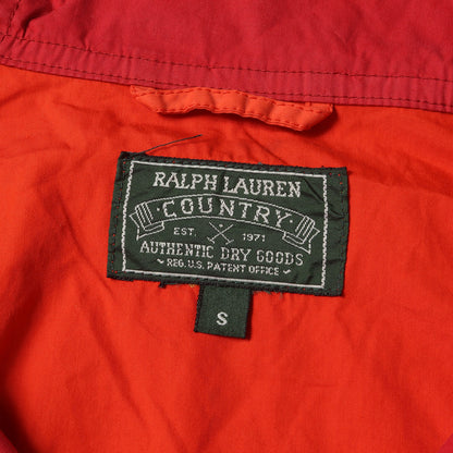 90s 袖ワッペン付き ハーフジップ コットン アノラック ジャケット