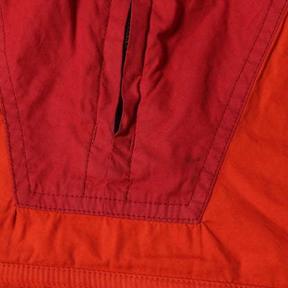 90s 袖ワッペン付き ハーフジップ コットン アノラック ジャケット