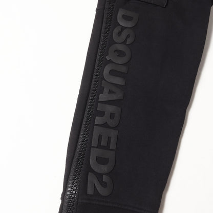 [近年モデル] サイドジップ ラバーワッペン スウェット カーゴ ジョガーパンツ