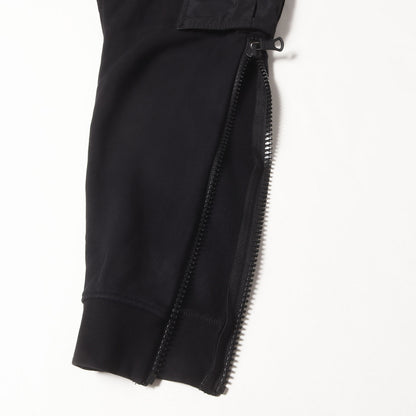 [近年モデル] サイドジップ ラバーワッペン スウェット カーゴ ジョガーパンツ