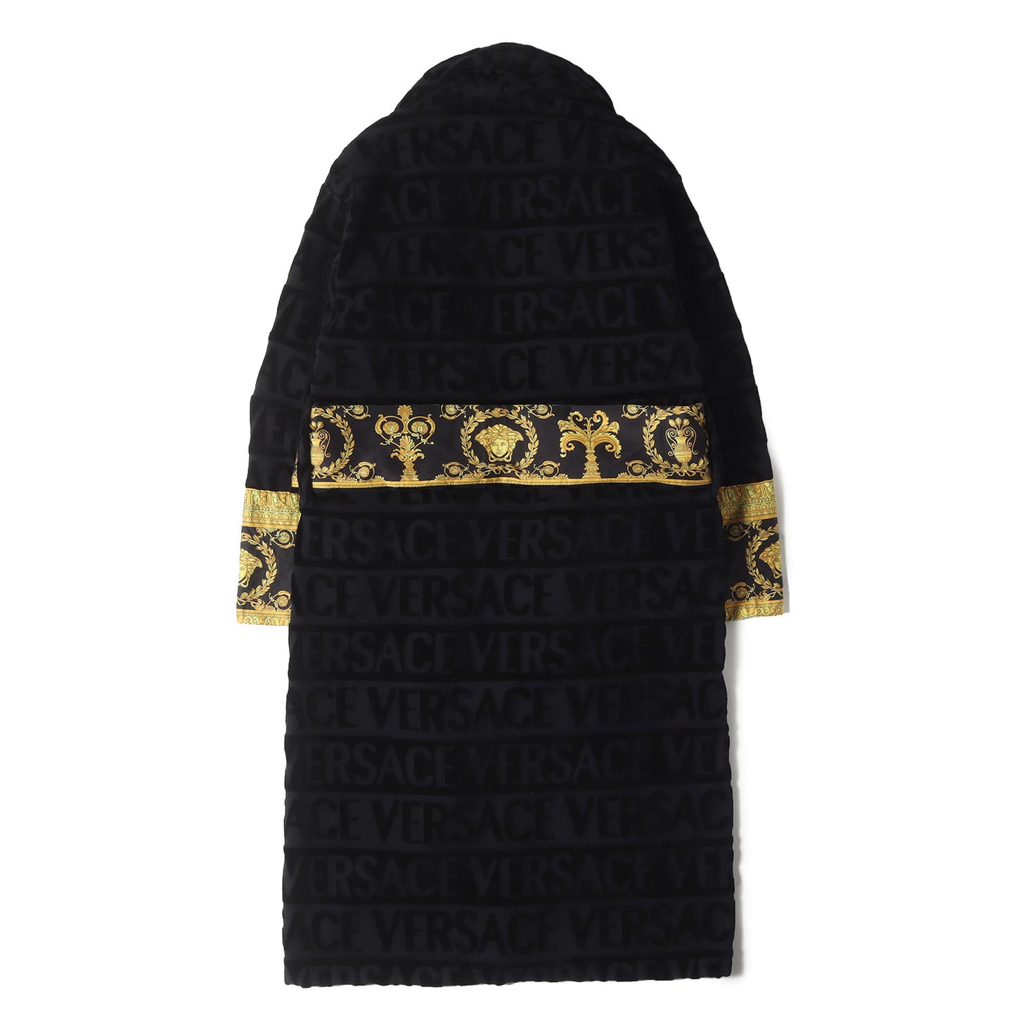 [Barocco＆Robeコレクション] メデューサ バロック ロゴモノグラム パイルコットン バスローブ