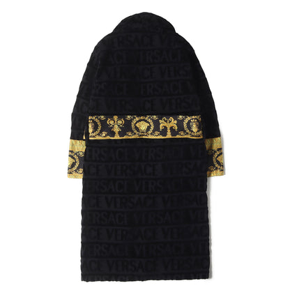 [Barocco＆Robeコレクション] メデューサ バロック ロゴモノグラム パイルコットン バスローブ