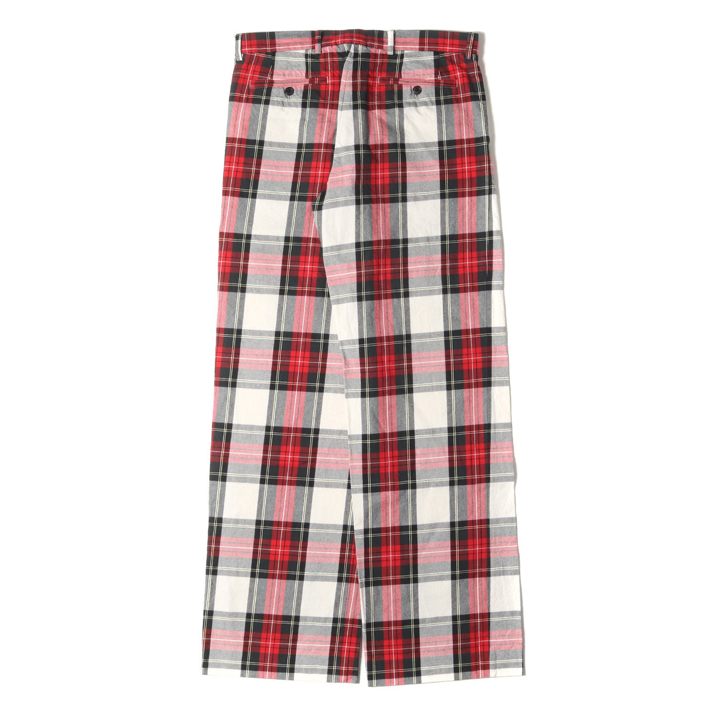 タータンチェック コットン ワイド パンツ