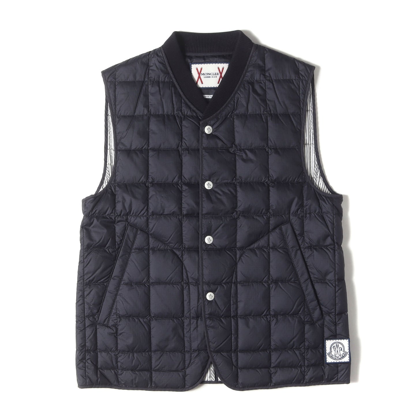 キルティング ナイロン スナップボタン ダウンベスト (GILET)