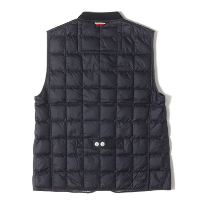 キルティング ナイロン スナップボタン ダウンベスト (GILET)