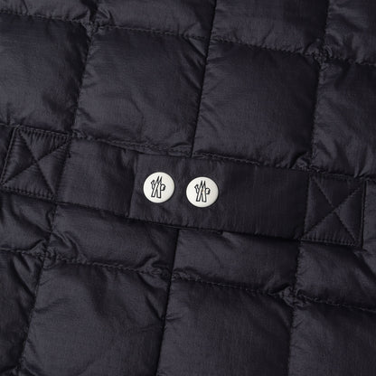 キルティング ナイロン スナップボタン ダウンベスト (GILET)