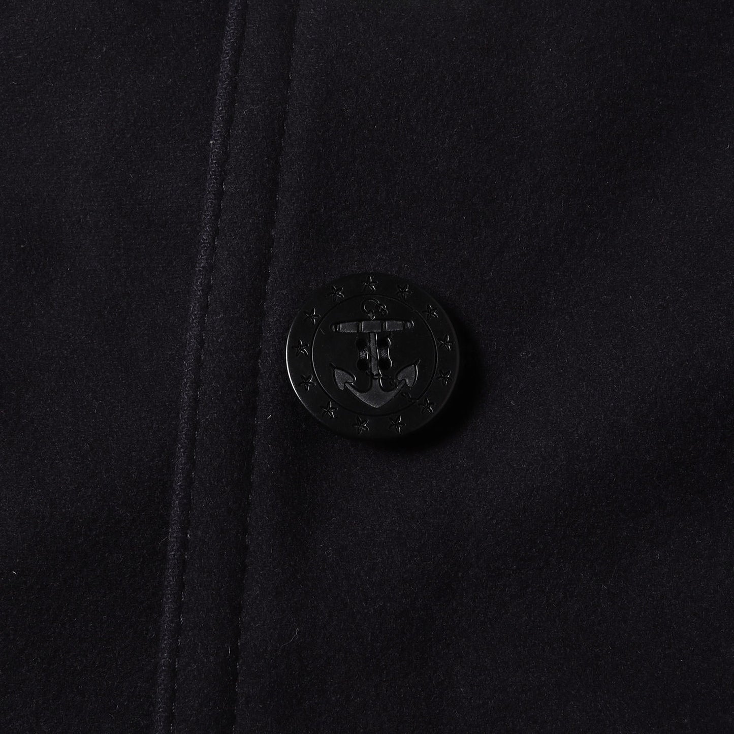 13スター アンカーボタン メルトンウール ロング ピーコート