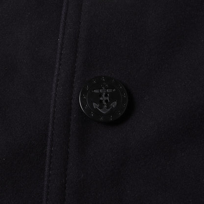 13スター アンカーボタン メルトンウール ロング ピーコート