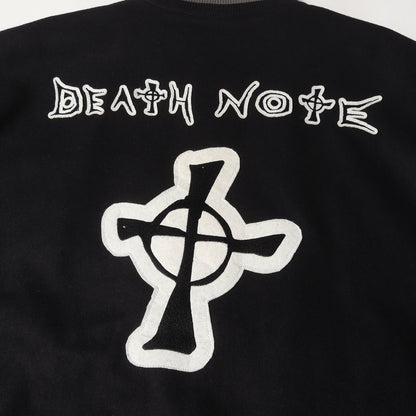 [近年モデル] ×DEATH NOTE フルデコワッペン メルトンウール スタジャン (DEATH NOTE VARSITY JACKET)