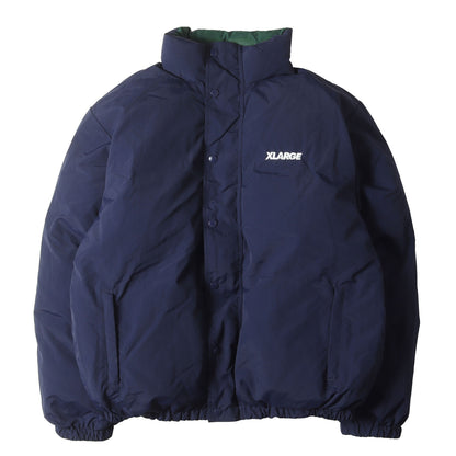[近年モデル] ブランドロゴ刺繍 リバーシブル ナイロン ダウンジャケット (REVERSIBLE DOWN JACKET)
