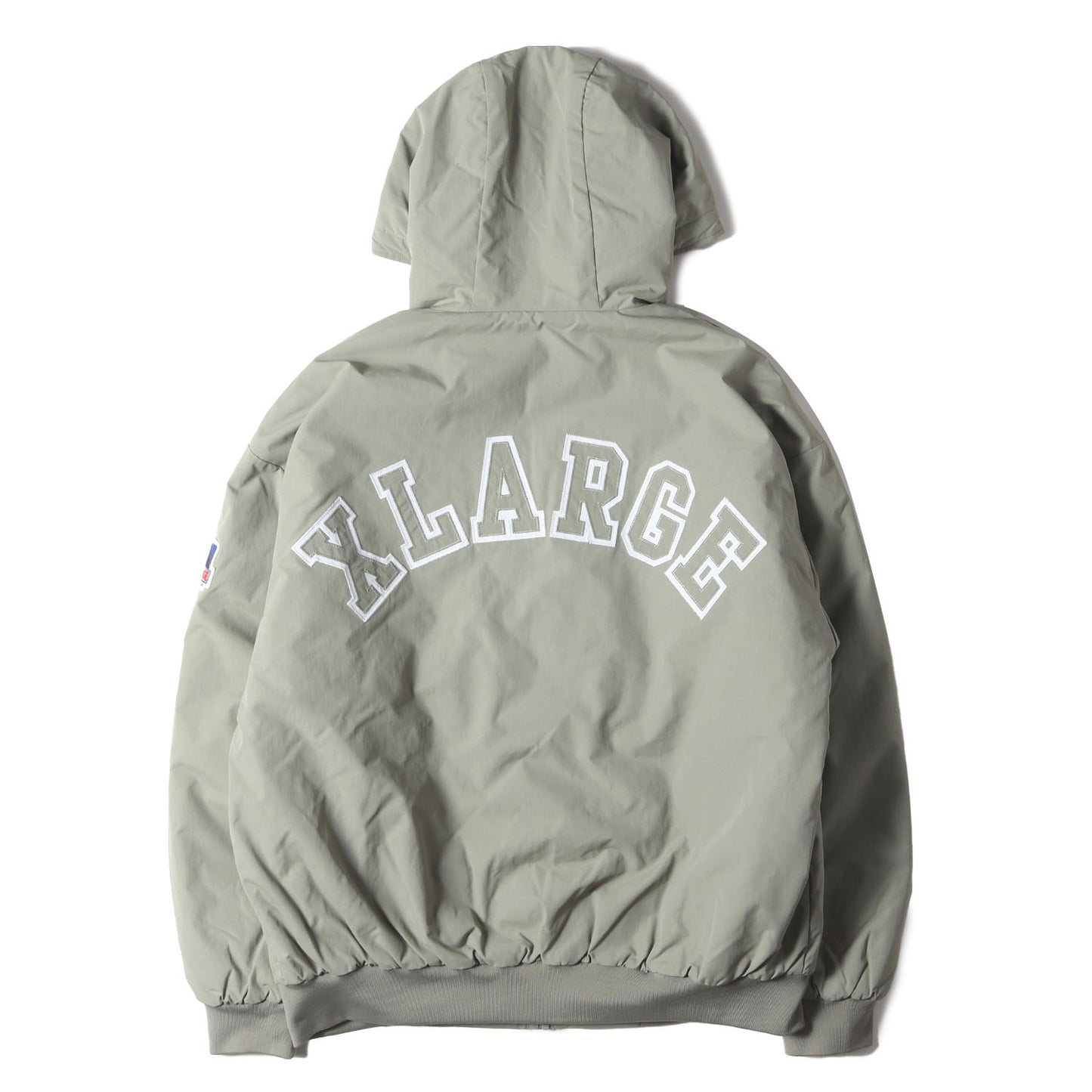 [近年モデル] アーチロゴワッペン ナイロン フーデッド 中綿 ジャケット (NYLON PUFFER JACKET)