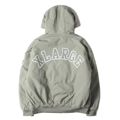 [近年モデル] アーチロゴワッペン ナイロン フーデッド 中綿 ジャケット (NYLON PUFFER JACKET)