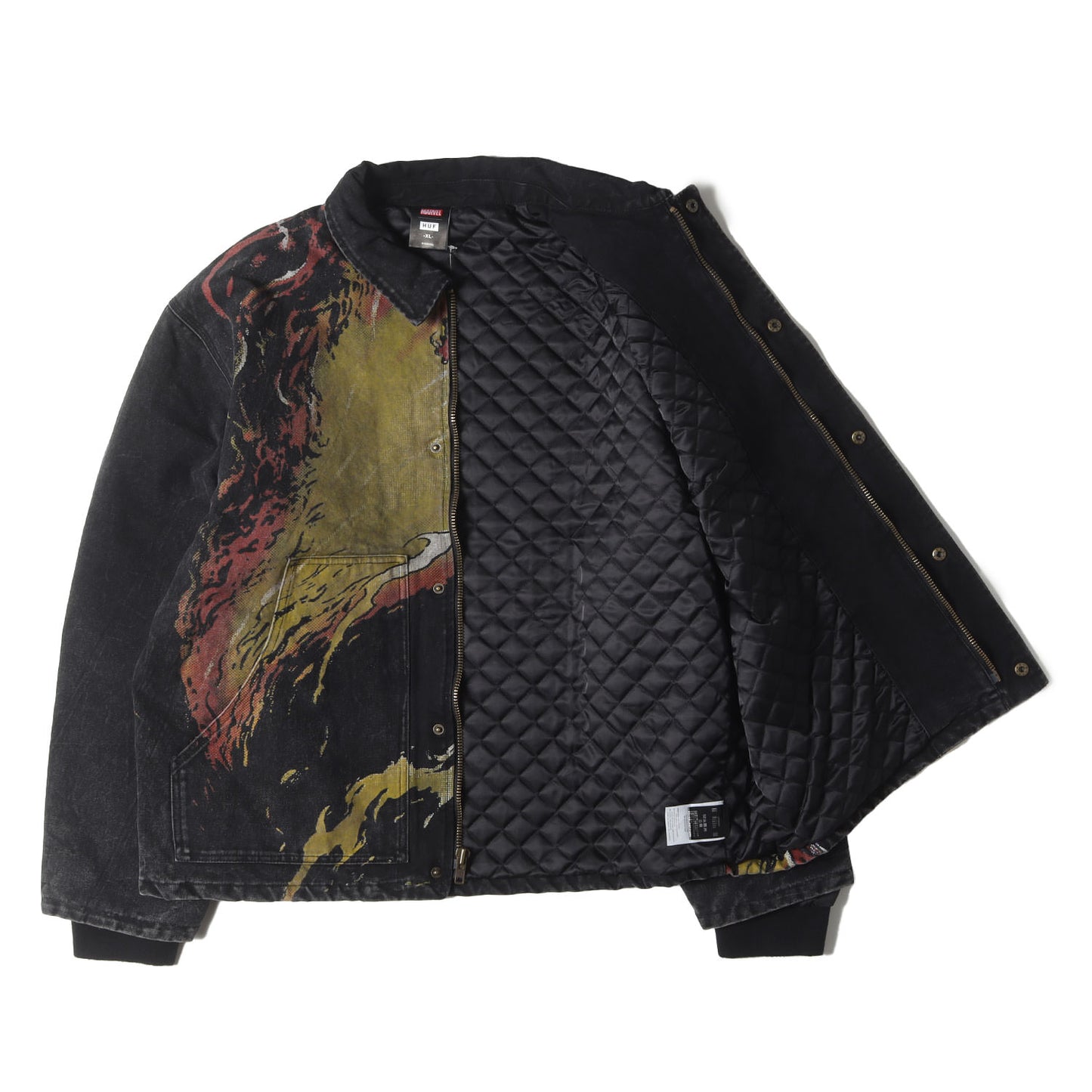 [近年モデル] ×MARVEL X-MEN ダークフェニックス ブラックダック ワークジャケット (X-MEN DARK PHOENIX WORK JACKET)