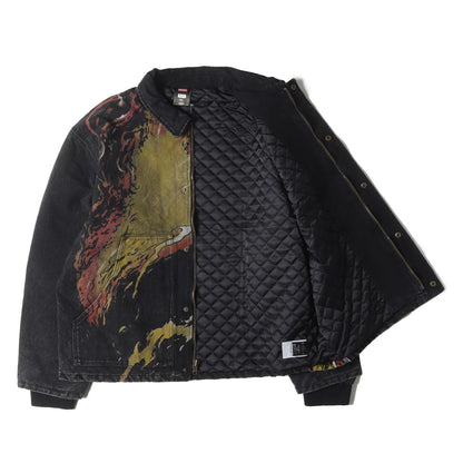 [近年モデル] ×MARVEL X-MEN ダークフェニックス ブラックダック ワークジャケット (X-MEN DARK PHOENIX WORK JACKET)