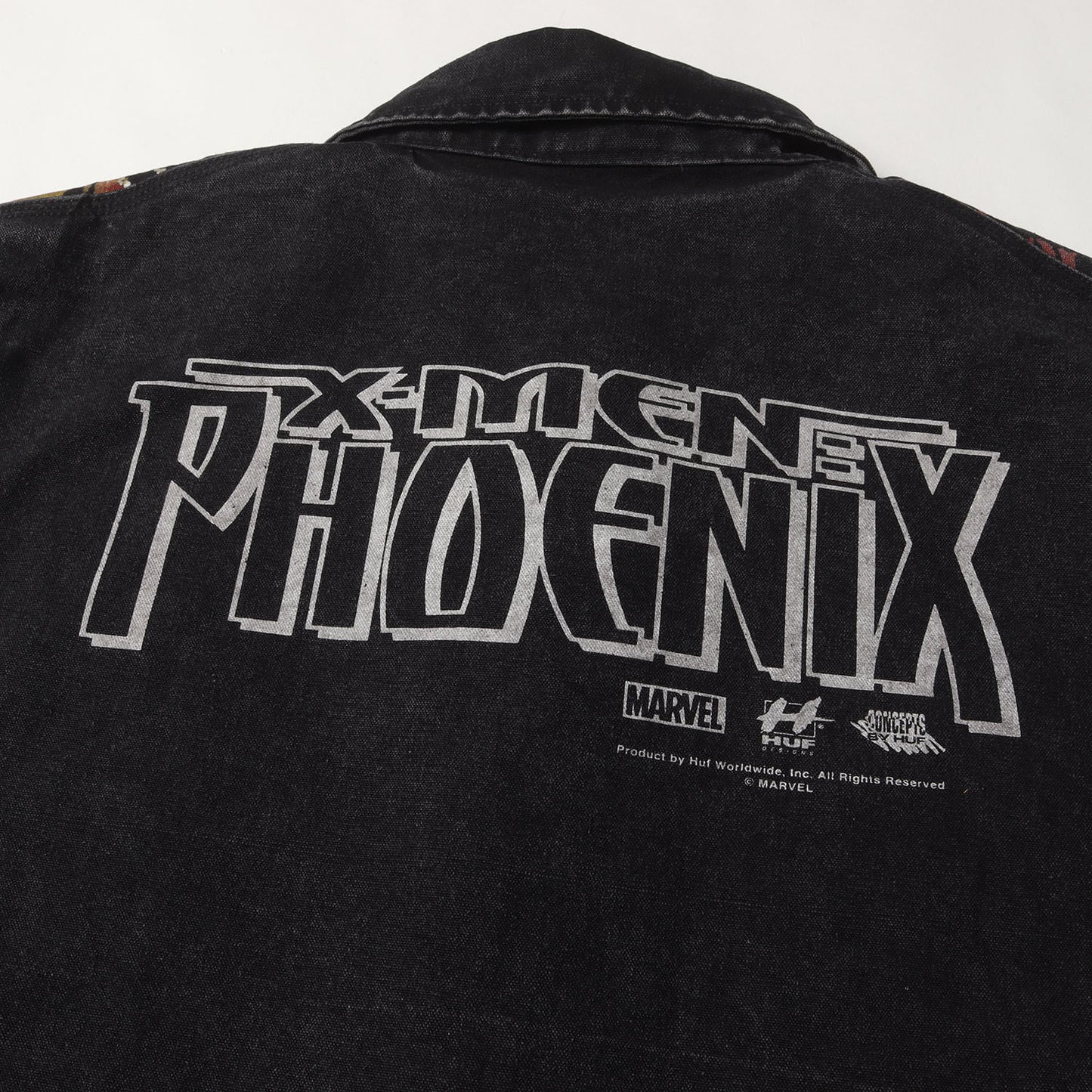 [近年モデル] ×MARVEL X-MEN ダークフェニックス ブラックダック ワークジャケット (X-MEN DARK PHOENIX WORK JACKET)