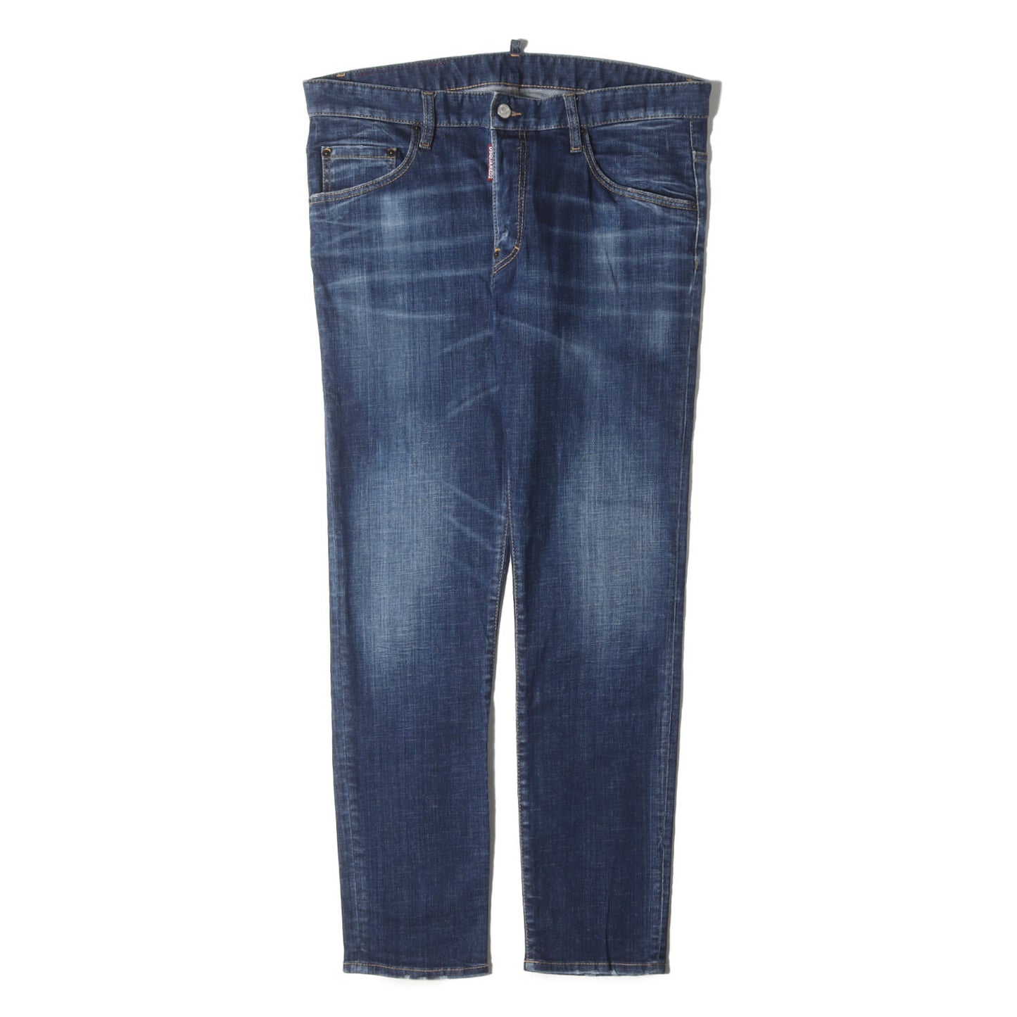 [近年モデル] ウォッシュ加工 ストレッチ スリム テーパード デニムパンツ (DARK CLEAN WASH SKATER JEANS)