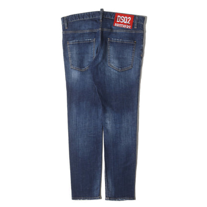 [近年モデル] ウォッシュ加工 ストレッチ スリム テーパード デニムパンツ (DARK CLEAN WASH SKATER JEANS)