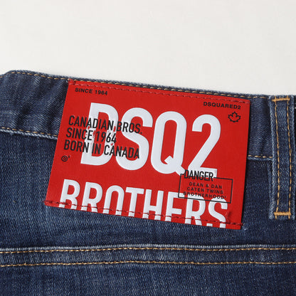 [近年モデル] ウォッシュ加工 ストレッチ スリム テーパード デニムパンツ (DARK CLEAN WASH SKATER JEANS)