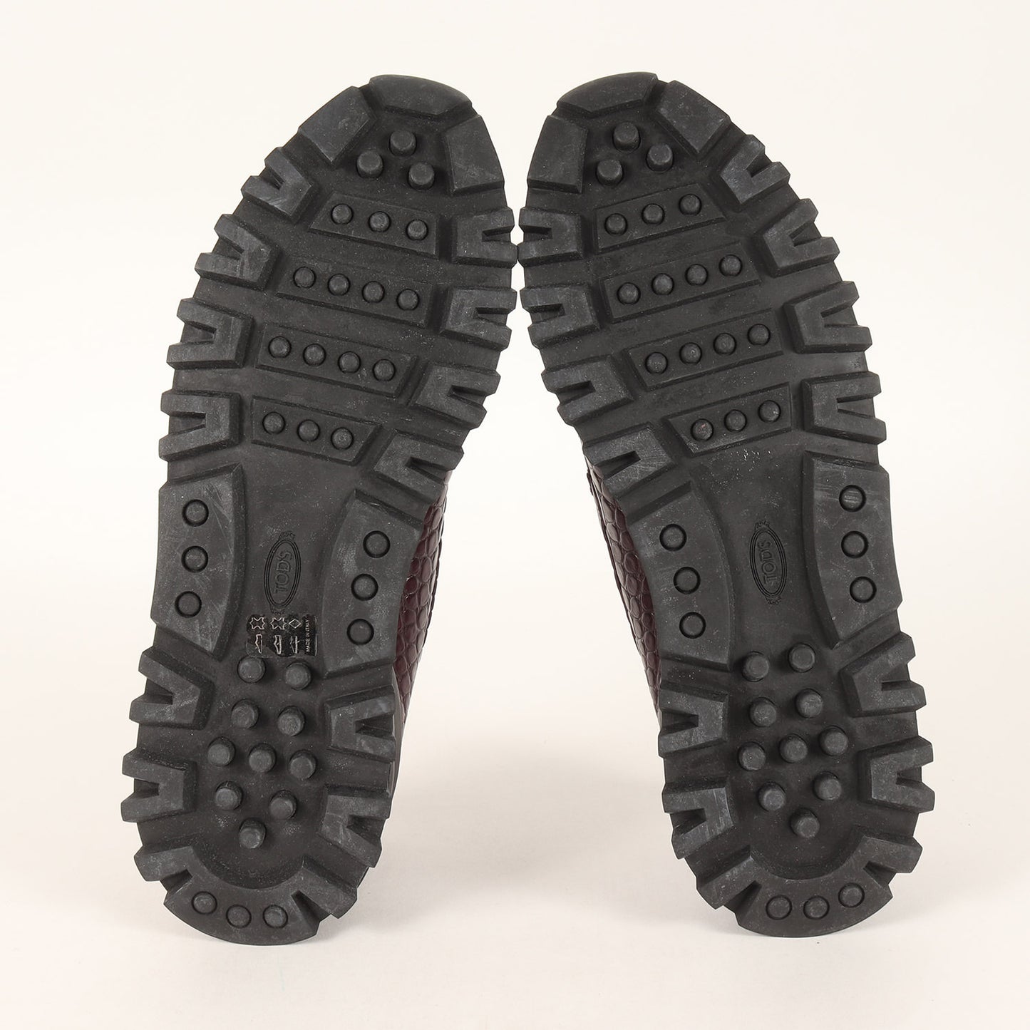 ×ALBER ELBAZ クロコ型押し コイン ローファー (Tod's Happy Moments by Alber Elbaz Croc-Effect Leather Loafers)