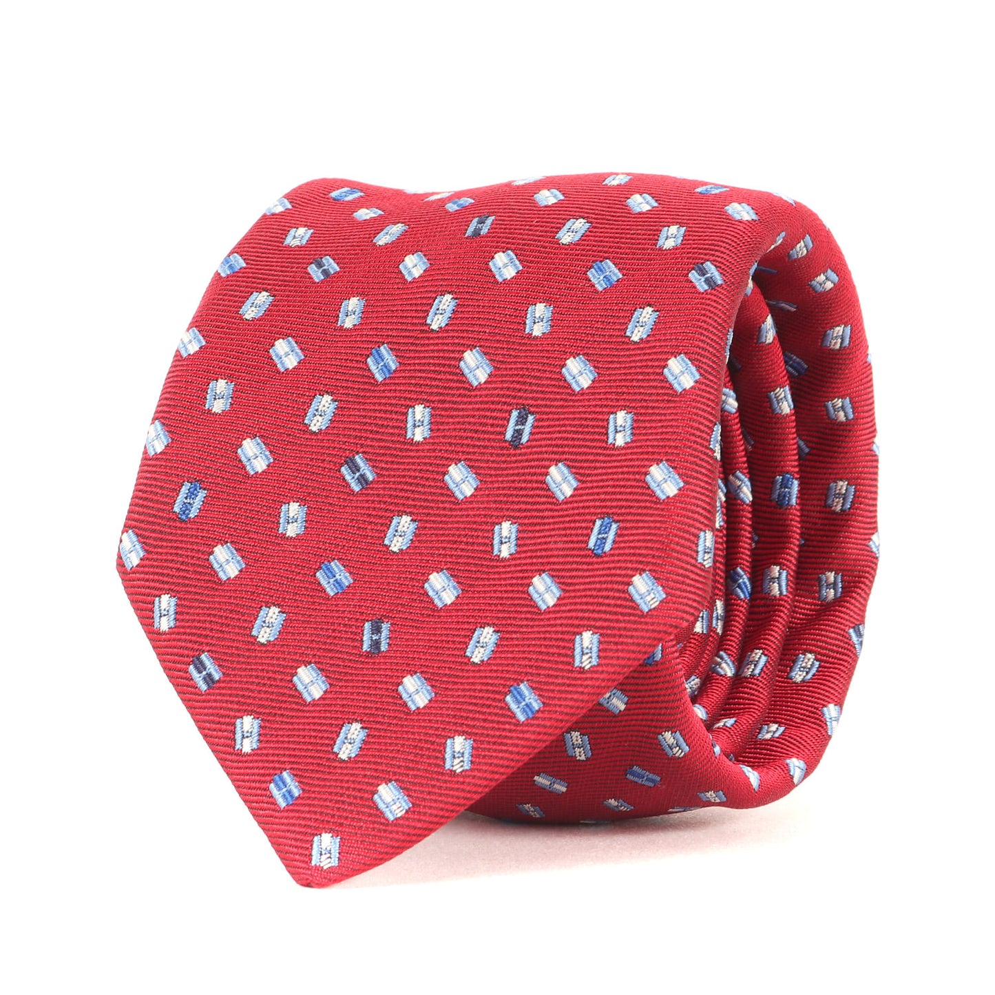 裏ペガサス Hロゴ ジャガード 総柄 シルク ネクタイ / フランス製 339302T