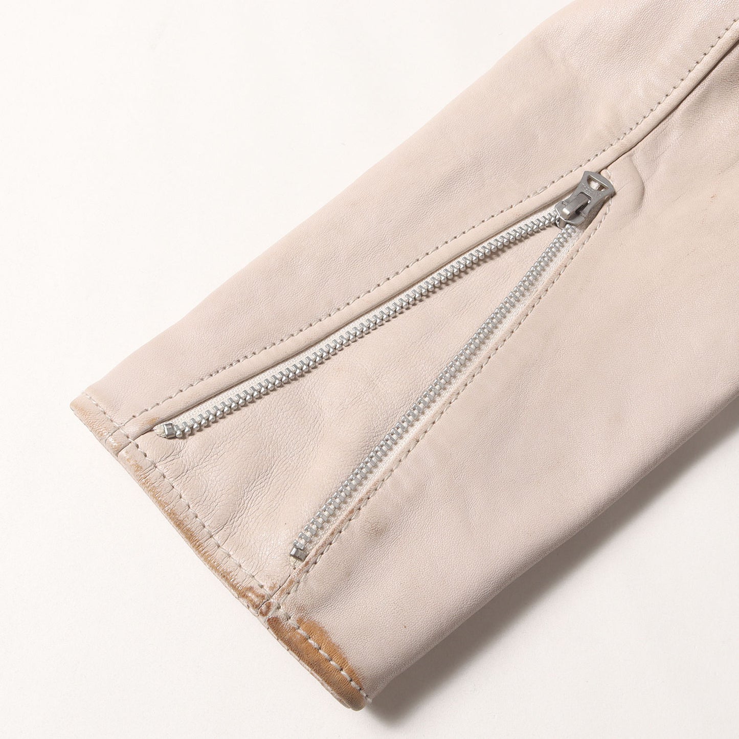 エイジング加工 マルチワッペン シープレザー シングル ライダースジャケット (AGED STAND SINGLE RIDERS)