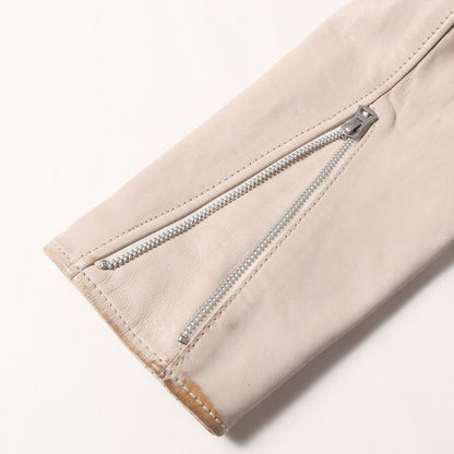 エイジング加工 マルチワッペン シープレザー シングル ライダースジャケット (AGED STAND SINGLE RIDERS)