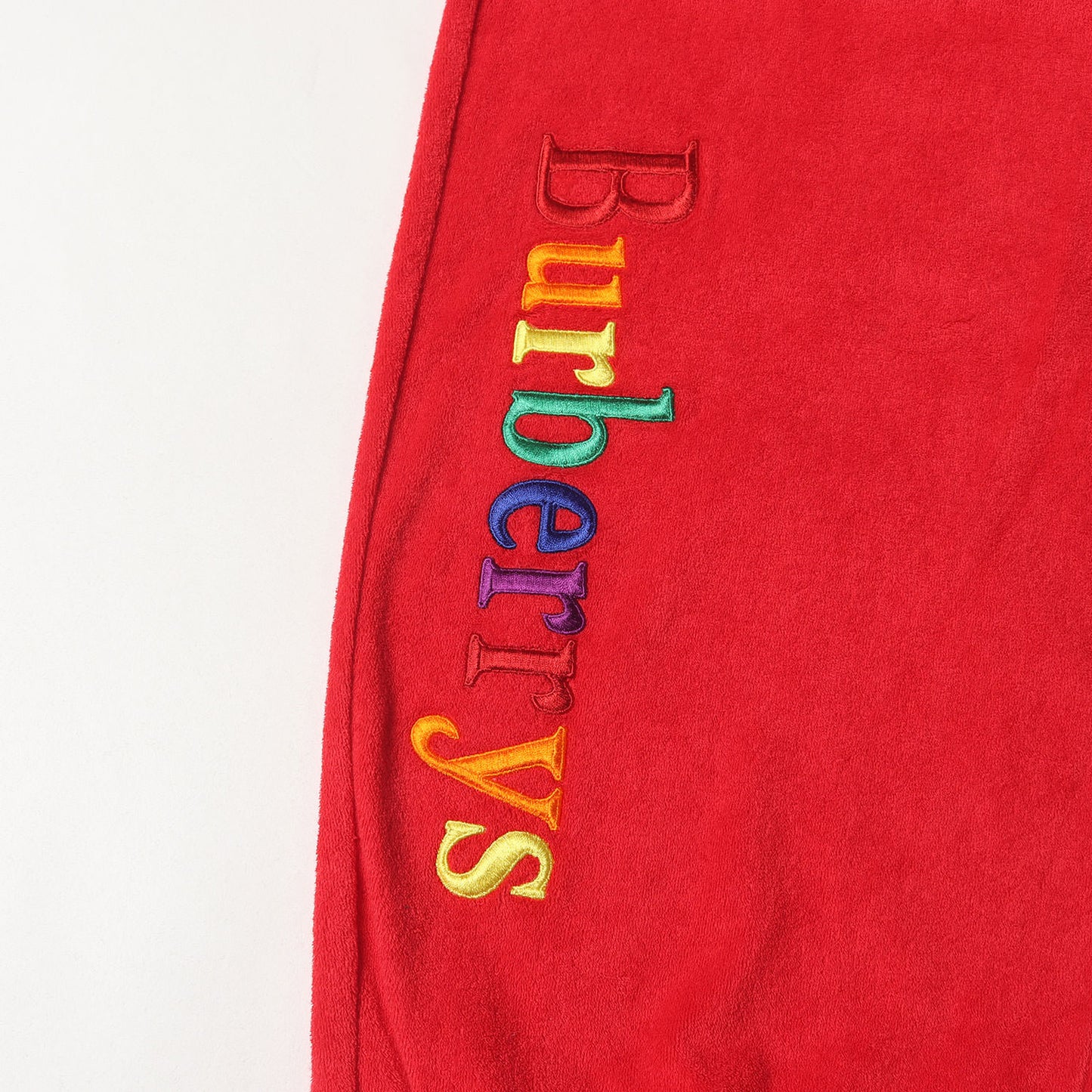 レインボーロゴ刺繍 パイル トラックパンツ (Rainbow Logo Detail Tracksuit Bottoms)