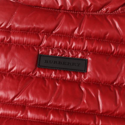 裏地チェック ライトウェイト ゴールドジップ ナイロン ダウンベスト