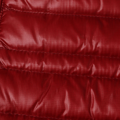 裏地チェック ライトウェイト ゴールドジップ ナイロン ダウンベスト