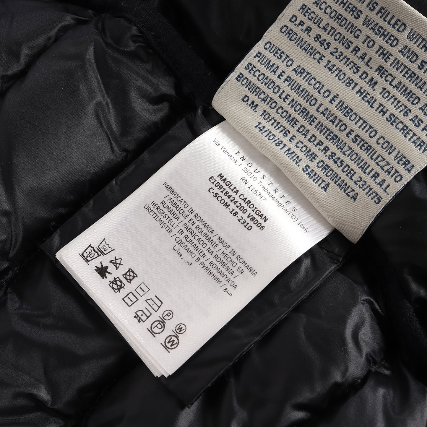 ダウン切替 フルジップ スウェットパーカー (MAGLIA CARDIGAN)