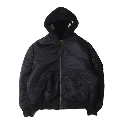 22AW フード付き フェイクファー リバーシブル MA-1 フライトジャケット (Faux Fur Reversible MA-1)
