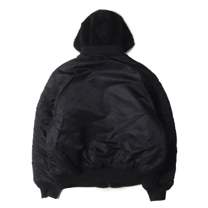 22AW フード付き フェイクファー リバーシブル MA-1 フライトジャケット (Faux Fur Reversible MA-1)