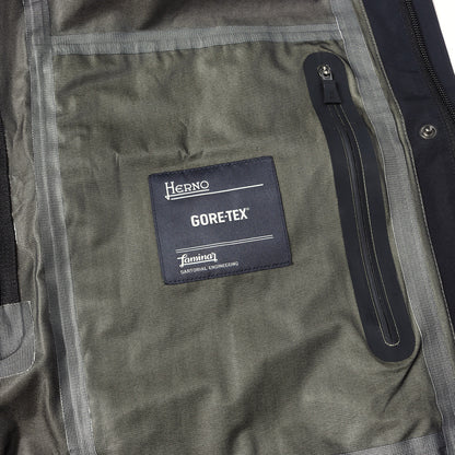 GORE-TEX 止水ジップ フーデッド ナイロン ジャケット / HERNO Laminar GI013UL-11107-9290