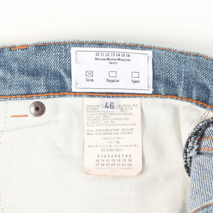 12AW インダストリアル アーティザナル スリム デニムパンツ S50LA0045