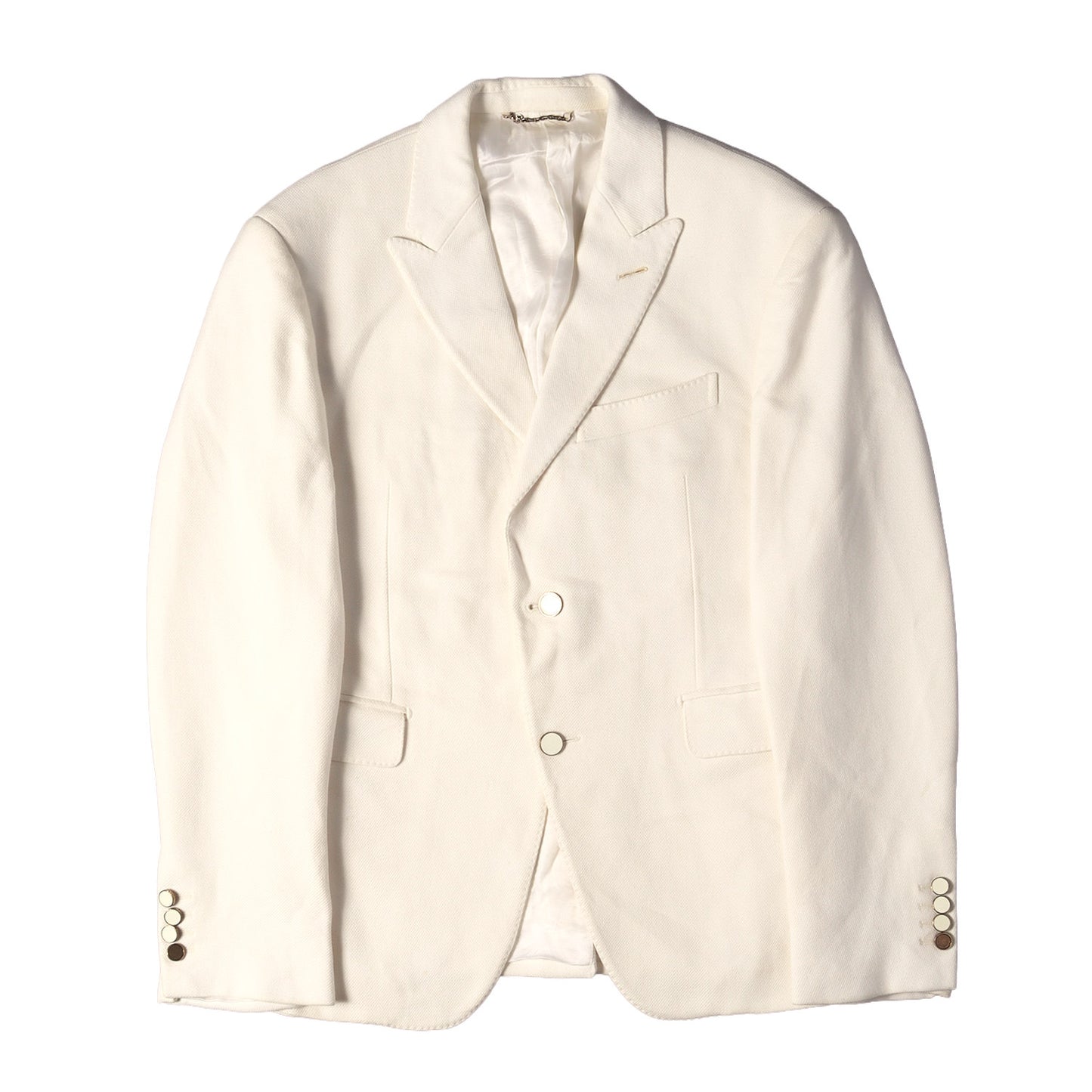 [ヴァージル・アブロー期] 19SS ピークドラペル コットン/ウール 2B テーラードジャケット RM191 JOL HGJ61E
