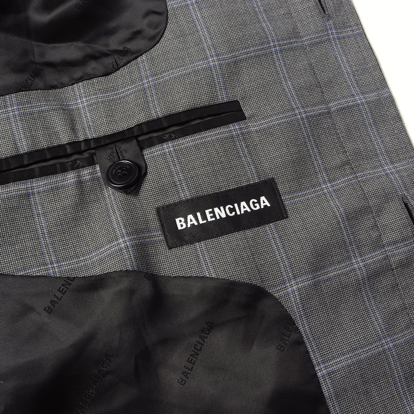チェック ウール テーラード 比翼ボタン シャツジャケット (Tailored Shirt Jacket)