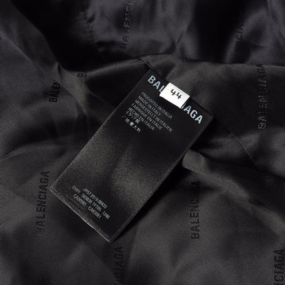 チェック ウール テーラード 比翼ボタン シャツジャケット (Tailored Shirt Jacket)