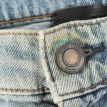 ユーズド加工 ローライズ スキニー デニムパンツ (D02 M SK-LW) 510244 Y868M