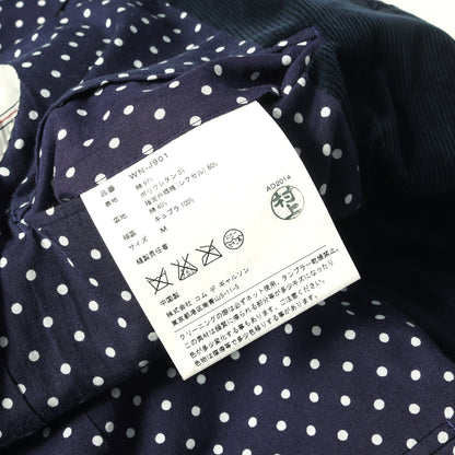 ×BROOKS BROTHERS 裏地ドット ストレッチ コーデュロイ 金ボタン テーラードジャケット / WN-J901 紺ブレ