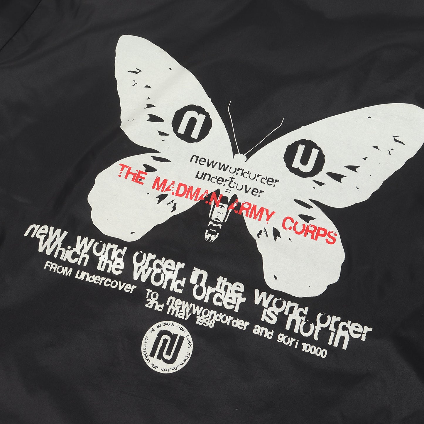 98SS ×N.W.O / NEW WORLD ORDER バタフライ ナイロン コーチジャケット