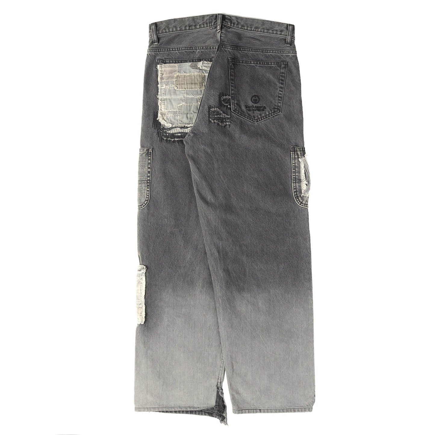 23AW ×Blackmeans パッチワークリペア加工 ルーズフィット デニムパンツ (Mended Loose Fit Jean)