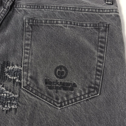 23AW ×Blackmeans パッチワークリペア加工 ルーズフィット デニムパンツ (Mended Loose Fit Jean)