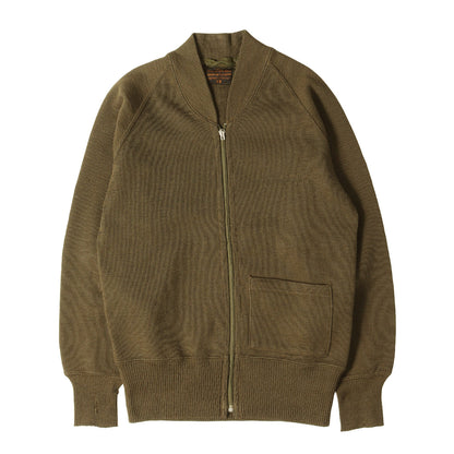 40s 米軍実物 U.S.ARMY AIR FORCE C-2 フルジップ フライト ニット セーター GOODWEAR KNITTING MILLS社製