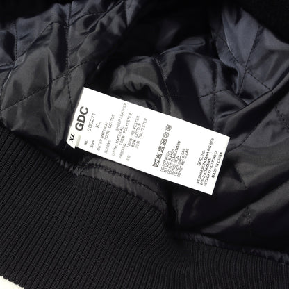 26SS ×MIYAGIHIDETAKA 袖レザー バンダナ柄 キャンバス スタジャン (Stadiam Jumper)