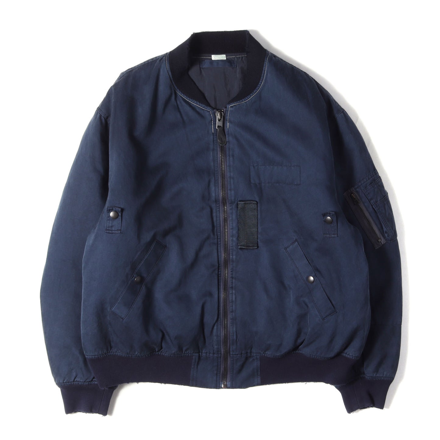 25AW ヴィンテージ加工 シルクコットン フライトジャケット (Vintage Silk Flight Jacket) / MA-1 ボンバージャケット