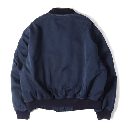 25AW ヴィンテージ加工 シルクコットン フライトジャケット (Vintage Silk Flight Jacket) / MA-1 ボンバージャケット