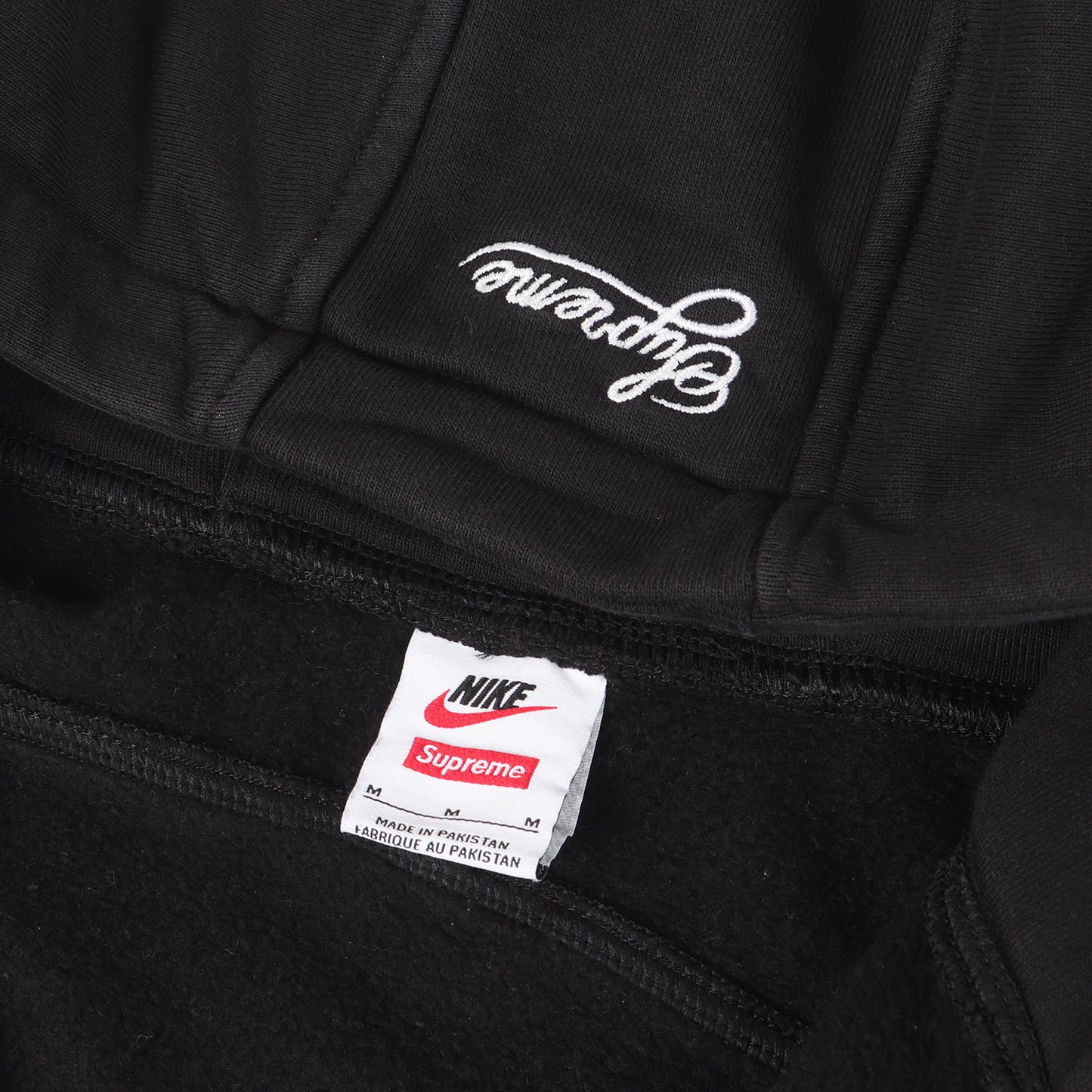 25SS ×NIKE スウッシュマーク刺繍 フルジップ スウェット パーカー (Zip Up Hooded Sweatshirt)
